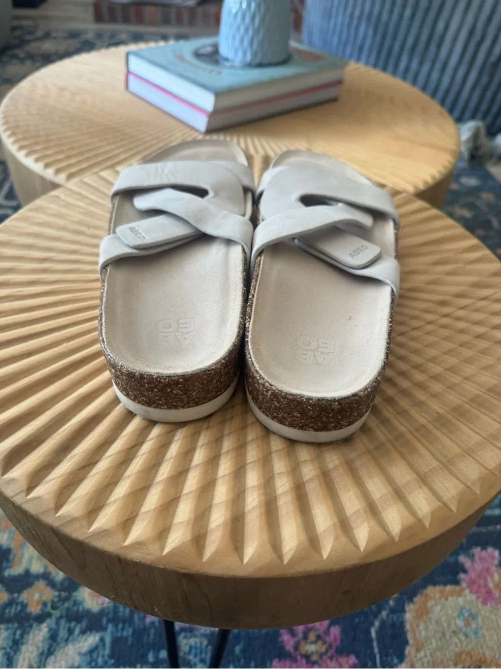 ABEO Women's Lanai Slide shoes Champagne Color